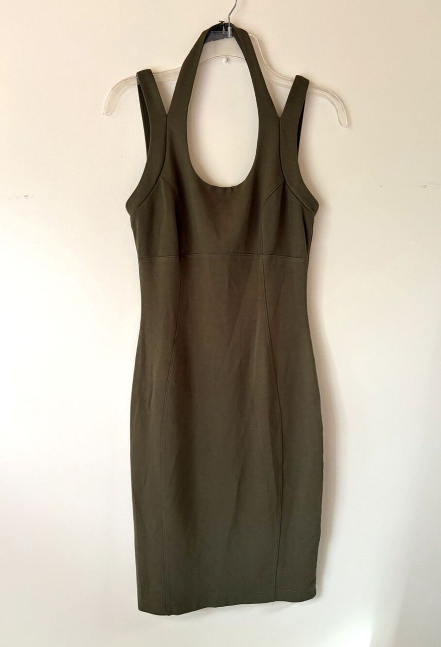 Mystic Olive Green Women's Body Con Dress Size M